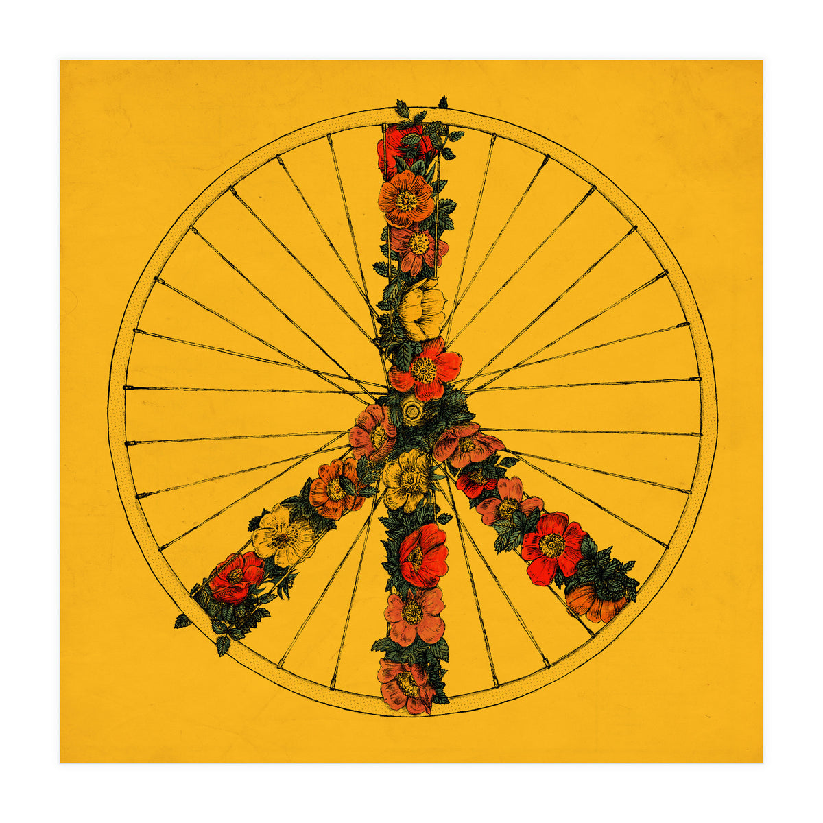 Peace And Bike (Print Only)