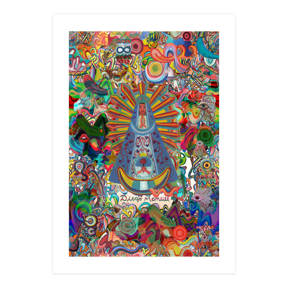 Virgen Y Graffiti 5 (Print Only)