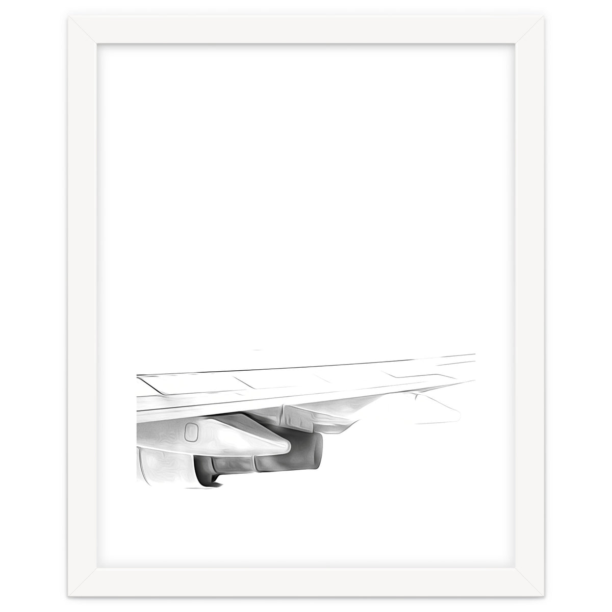 Black and White Airplane