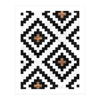 Urban Tribal Pattern No.16 - Aztec - Concrete and Wood (Print Only)
