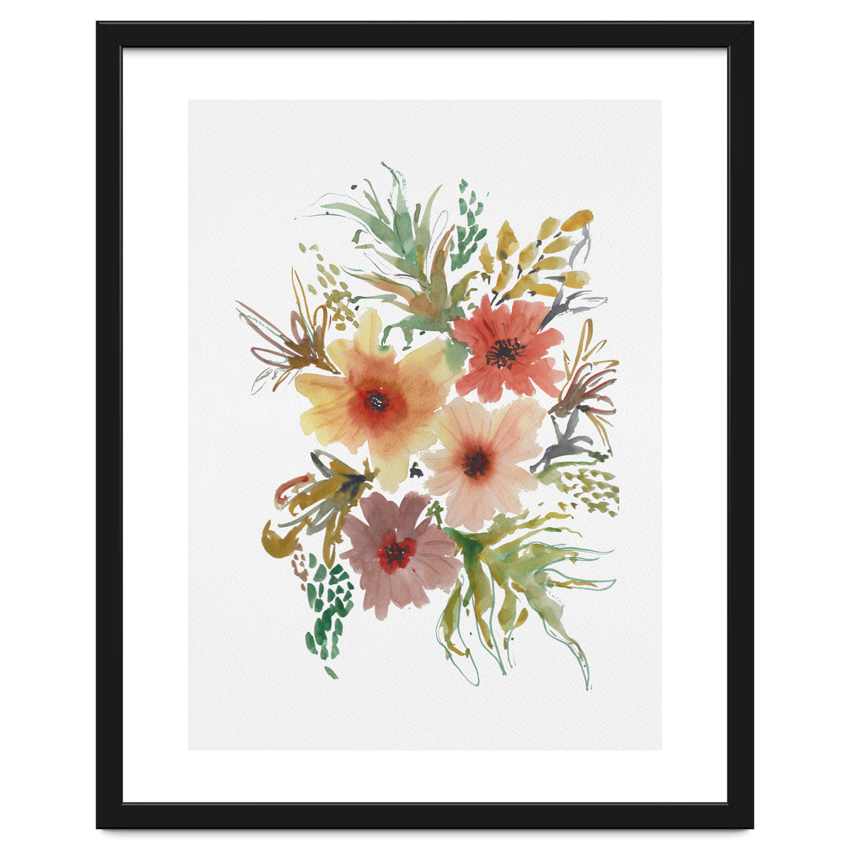 Watercolor blooms