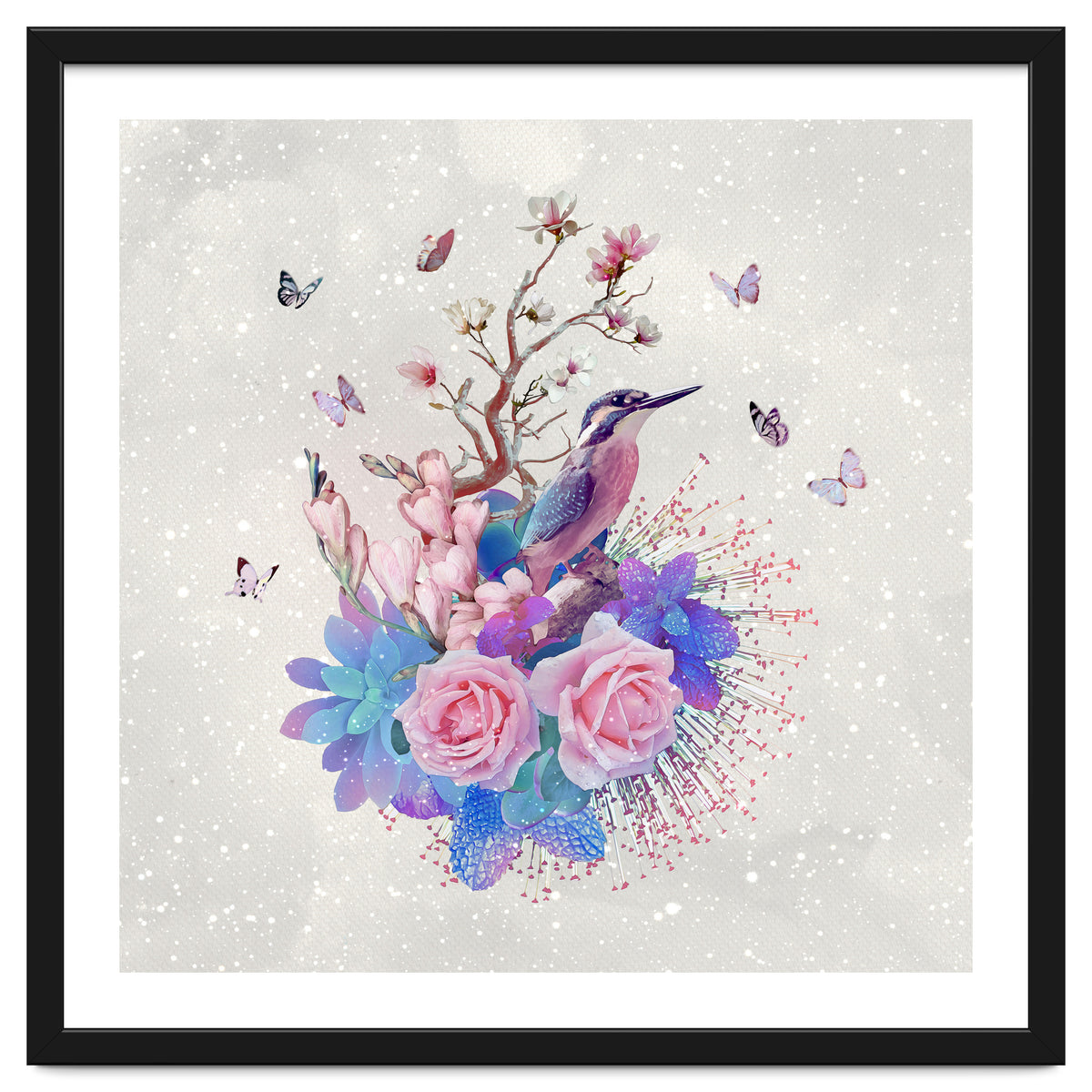 Floral Alcedo Atthis