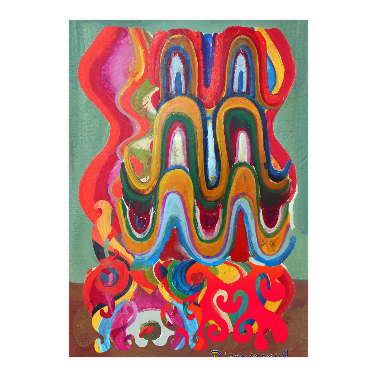 Pop Abstract Asimetrico A1 (Print Only)