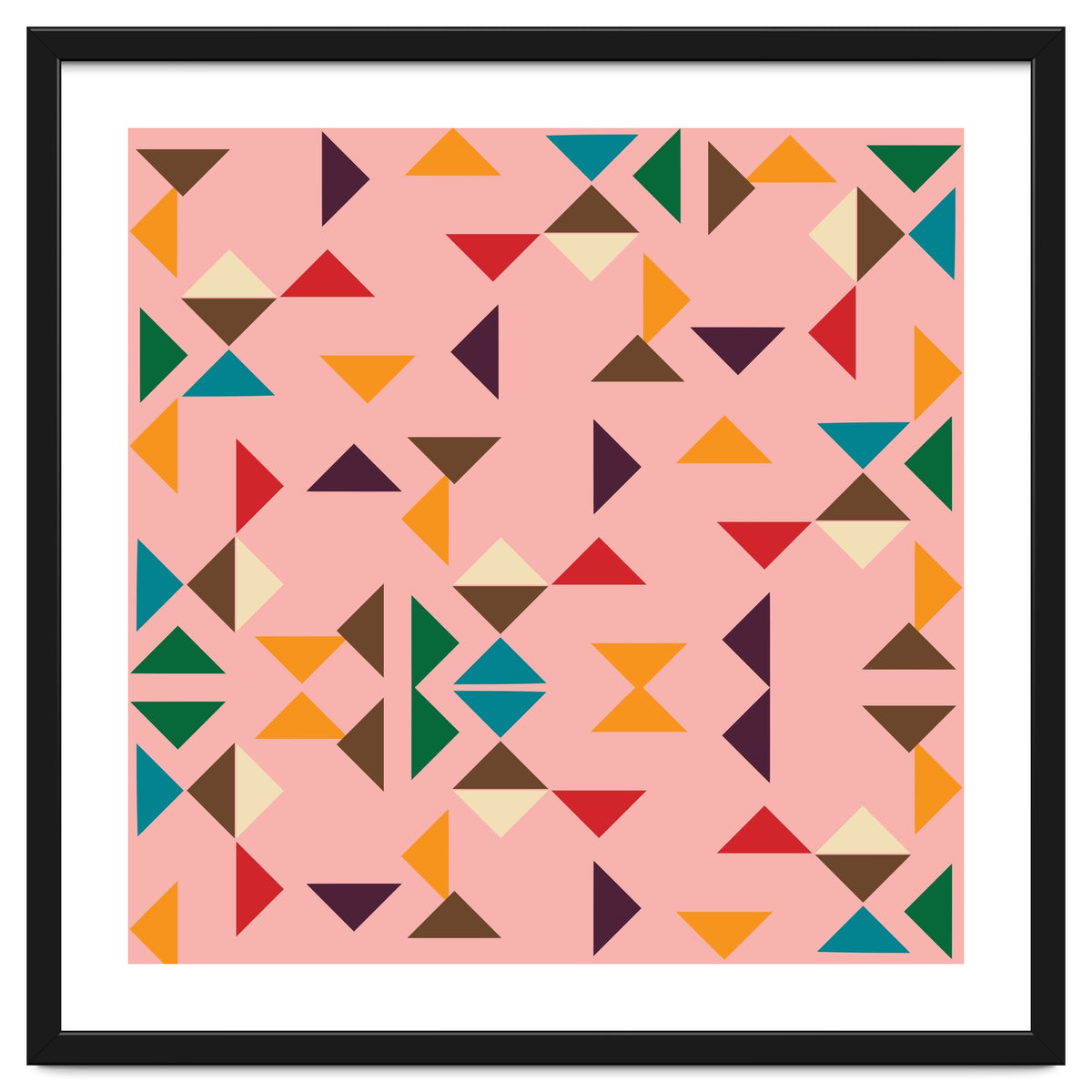 Kilim Pink Triangle Pattern