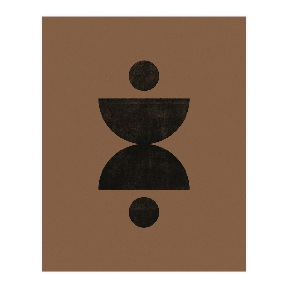 Mid-Century Modern No.27 - Woodblock Print (Print Only)