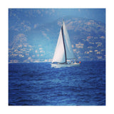 White sailed yacht (Print Only) thumbnail