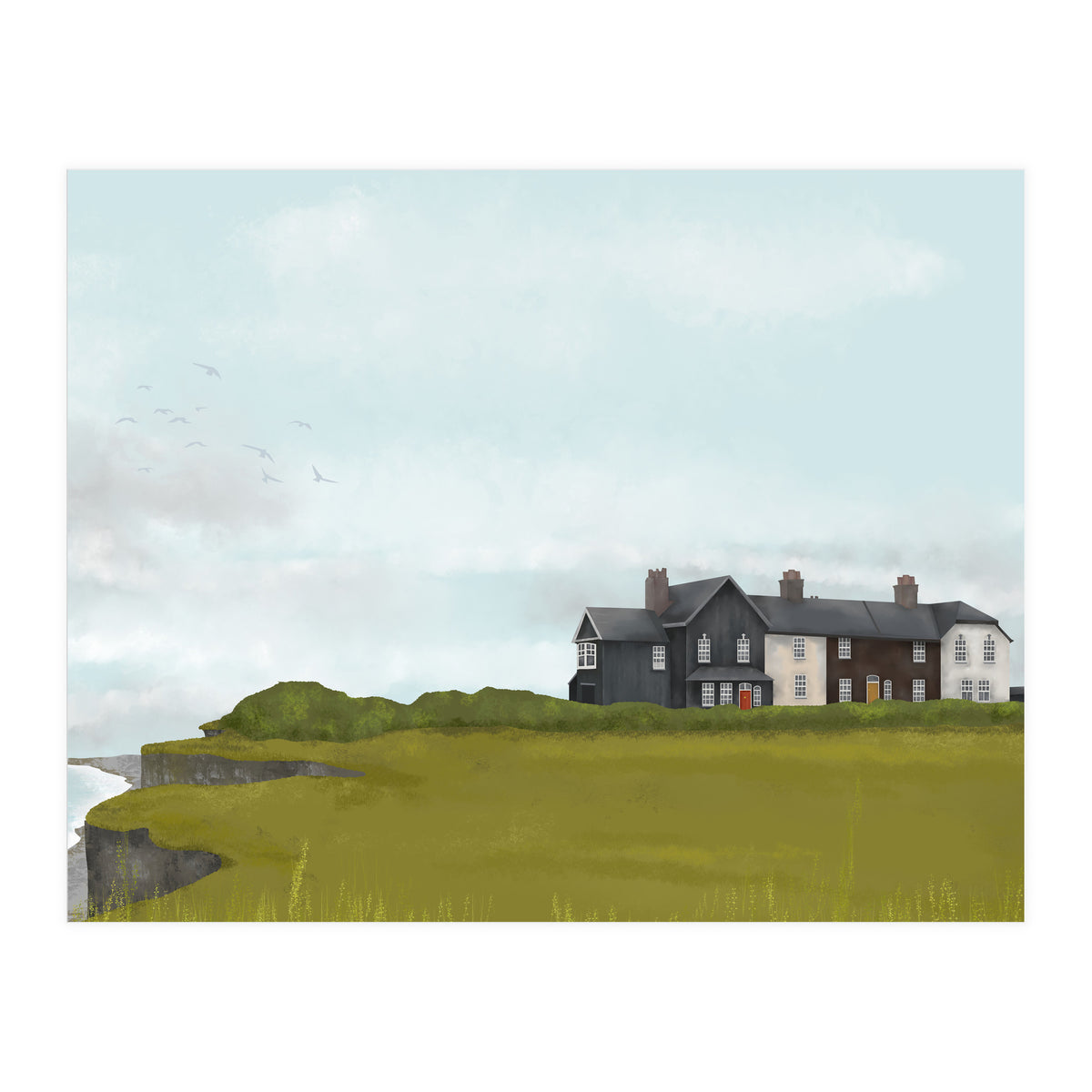 Houses By The Sea (Print Only)