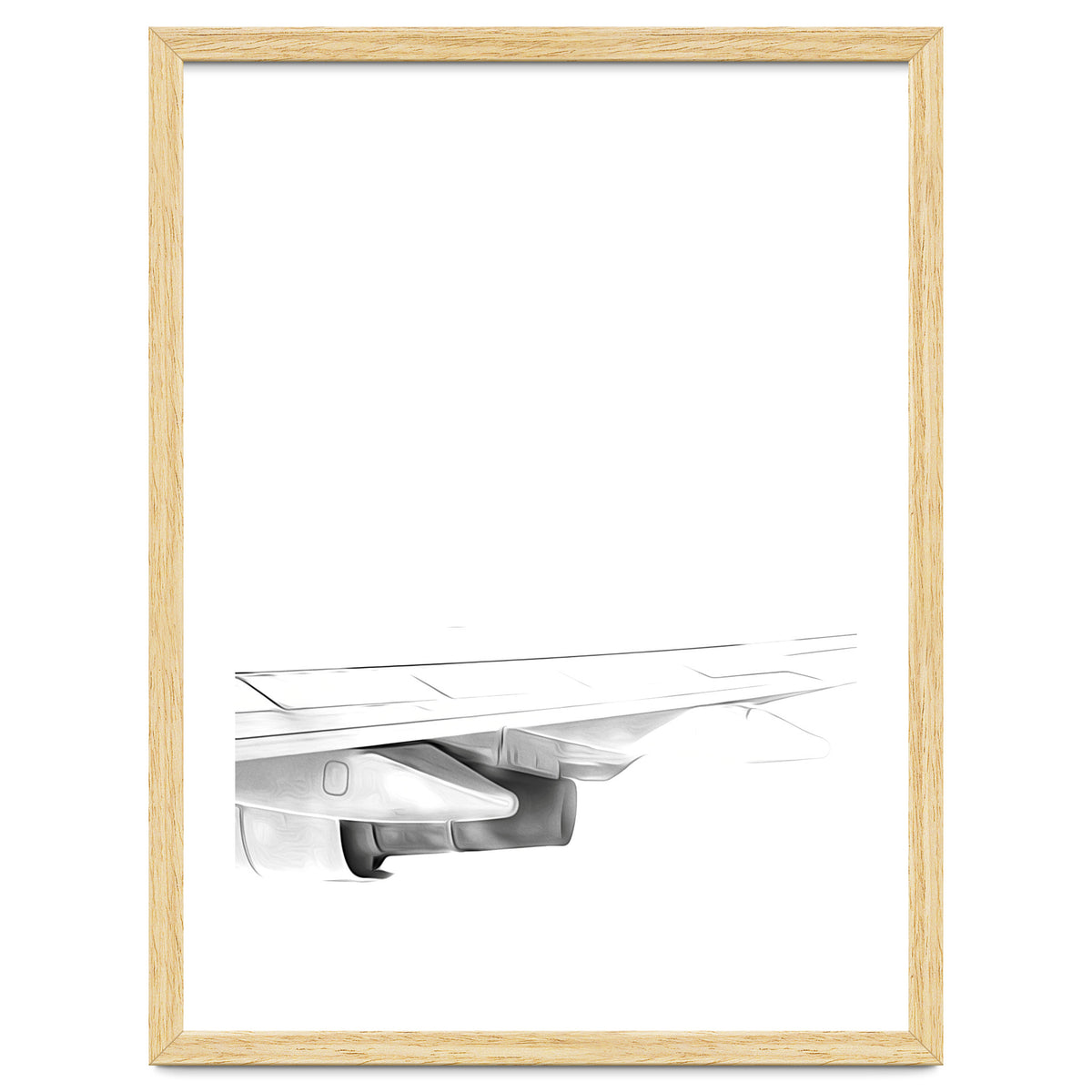 Black and White Airplane