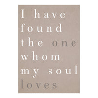 The One My Soul Loves (Print Only)