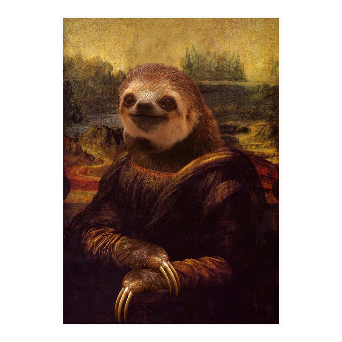 Sloth Mona Lisa (Print Only)