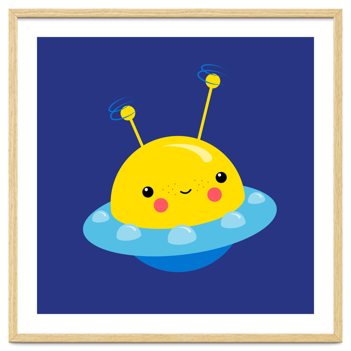 Nursery Picture Kawaii UFO