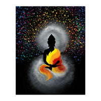 Cosmic Buddha Colourful by Poonam Shah (Print Only)