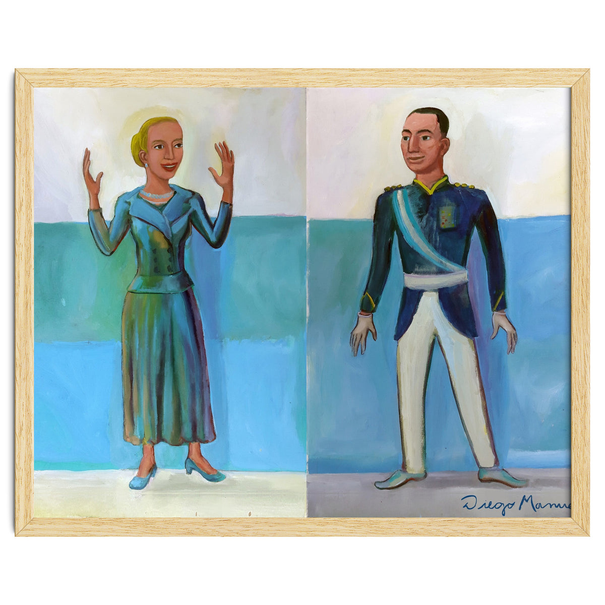 Diptico Evita Y Peron