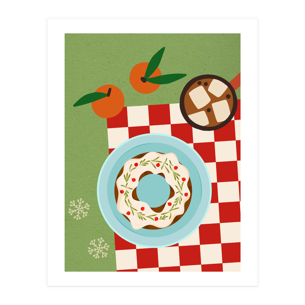 Christmas Wreath Cake (Print Only)