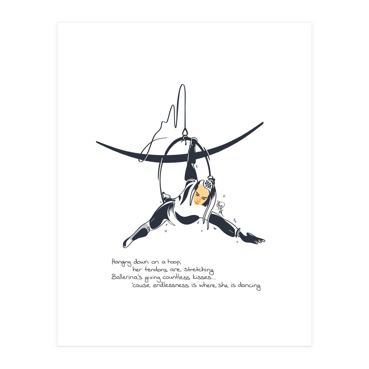 Hoop Balerina 1 (Print Only)