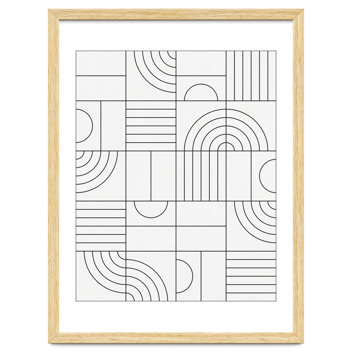 My Favorite Geometric Patterns No.19 - White