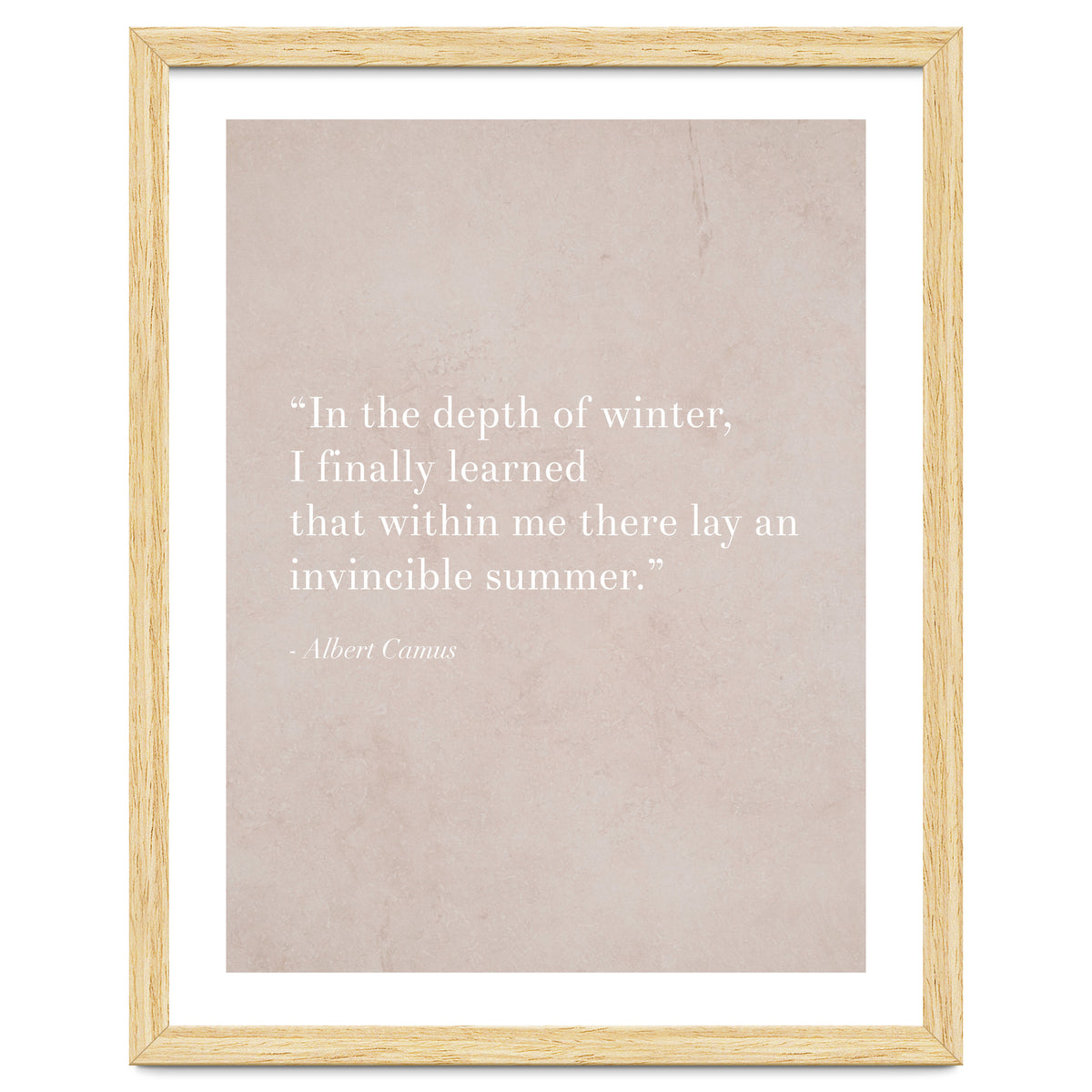 An Invincible Summer By Camus