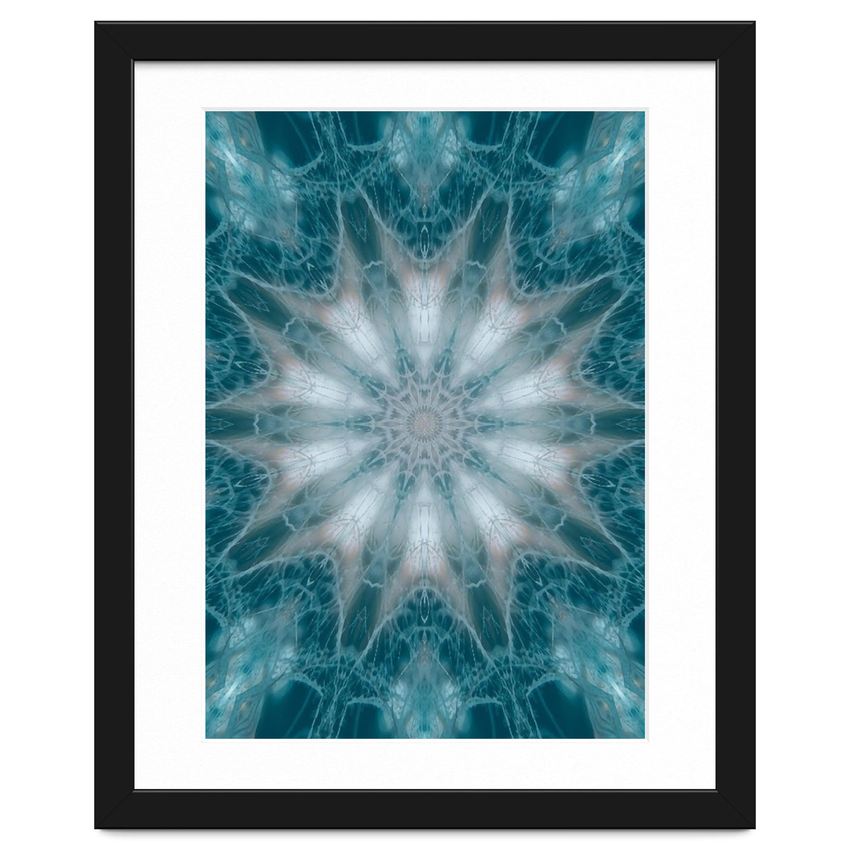 Mandala - Green, White, Rose