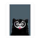 Doozal Cat Kiss (Print Only) thumbnail