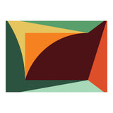 Geometric Shapes No. 18 - orange, green & purple (Print Only) thumbnail