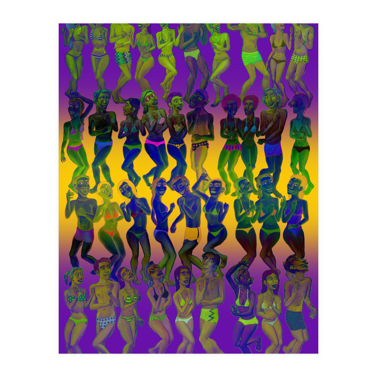 Bailando En La Playa 3 (Print Only)