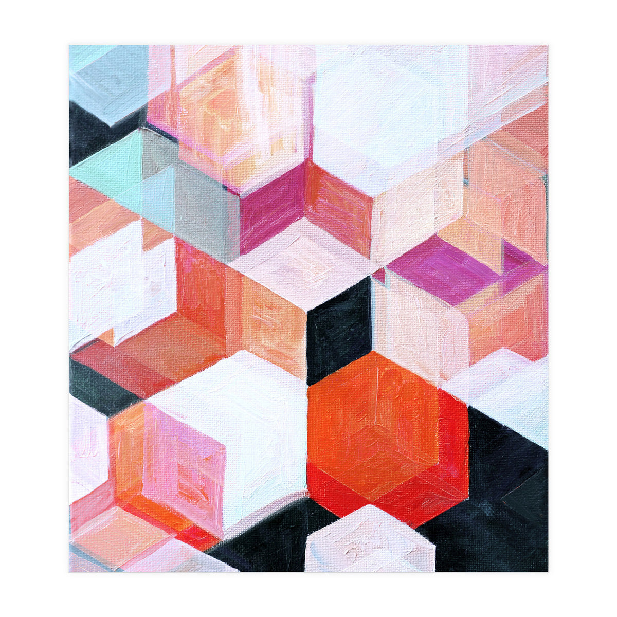 White Paint And Some Colours (Print Only)