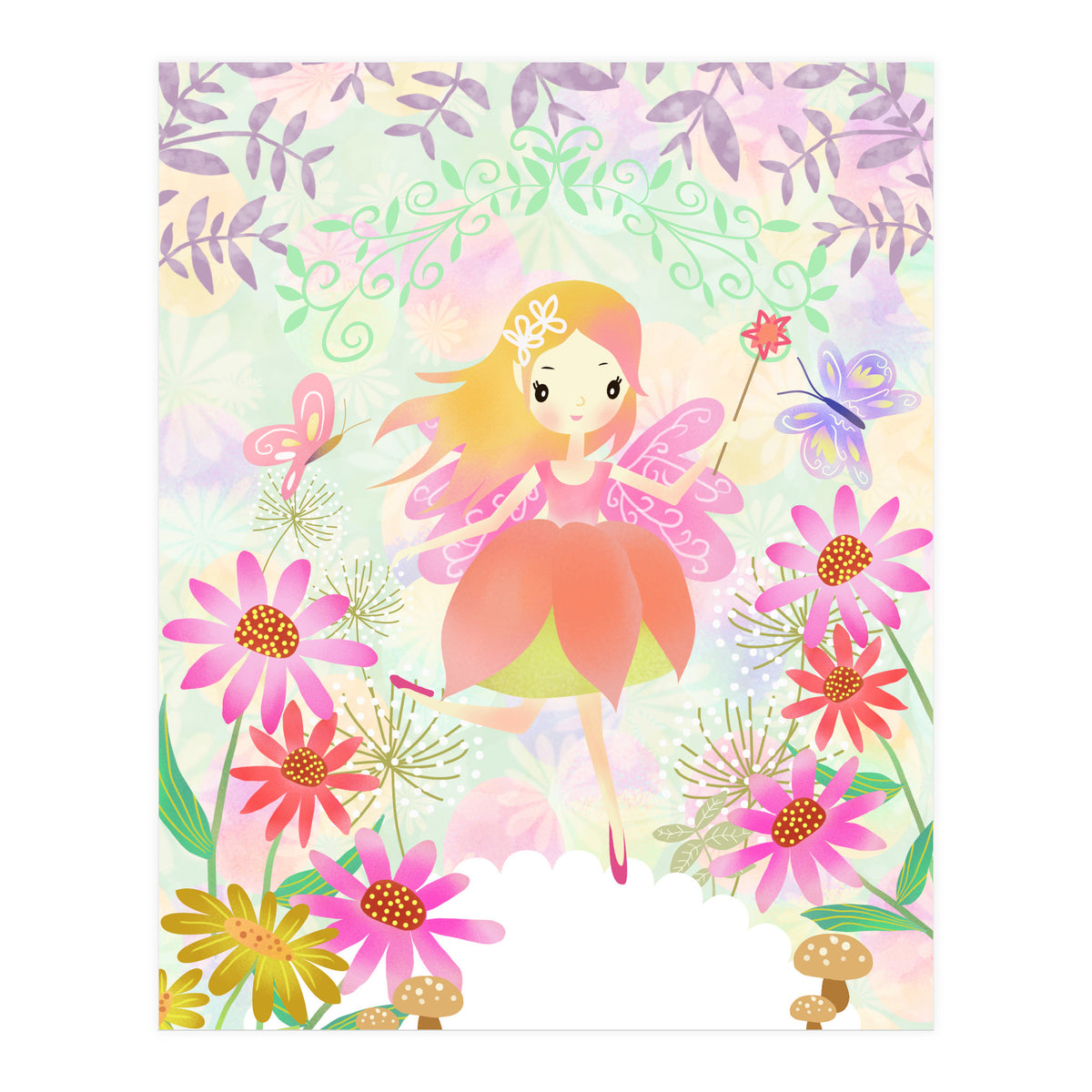 Fairy in the Garden (Print Only)