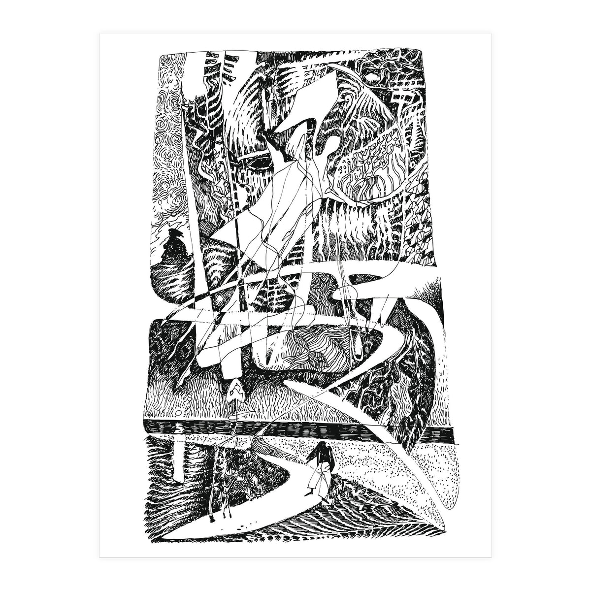 Abstract Angel Of A Dreams (Print Only)