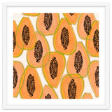 Papaya Cravings | Pastel Watercolor Tropical Fruit Food Painting | Juicy Sweet Illustration thumbnail