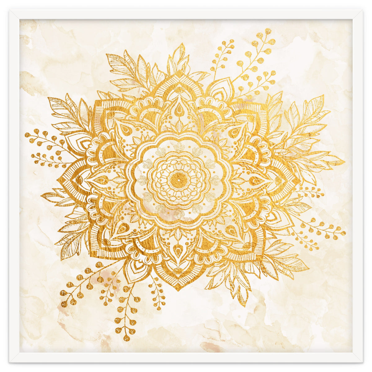 Queen Starring of Mandala-Gold Sunflower II