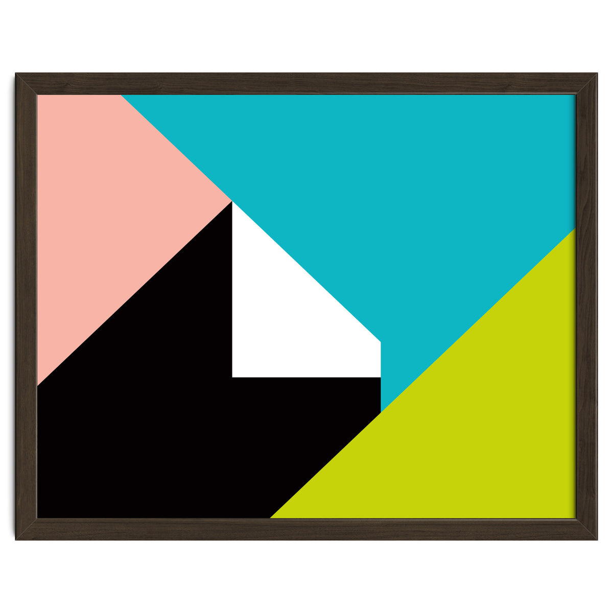 Geometric Shapes No. 266 - pink & lime