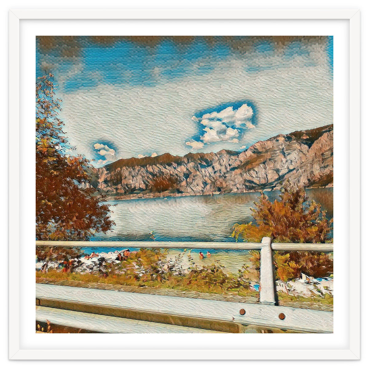 Sunny Garda Lake, italy.