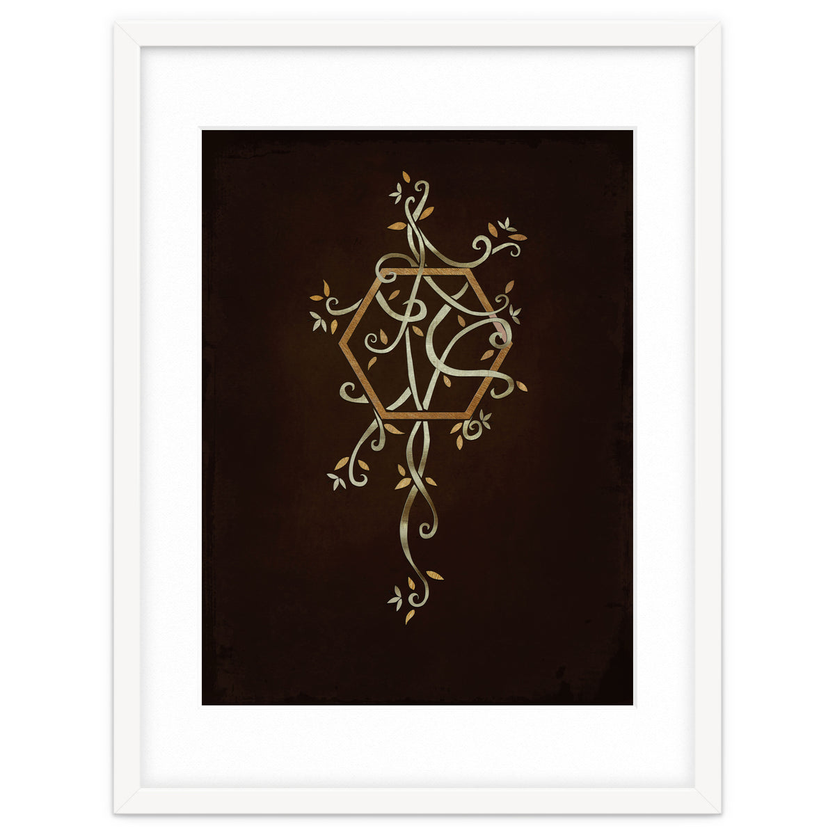 Flowering golden hexagon