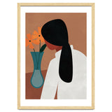 Modern Boho Woman with Flowers thumbnail