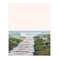 The Ocean is Calling & I Must Go | Pastel Sea Beachy Nature Landscape Travel (Print Only)