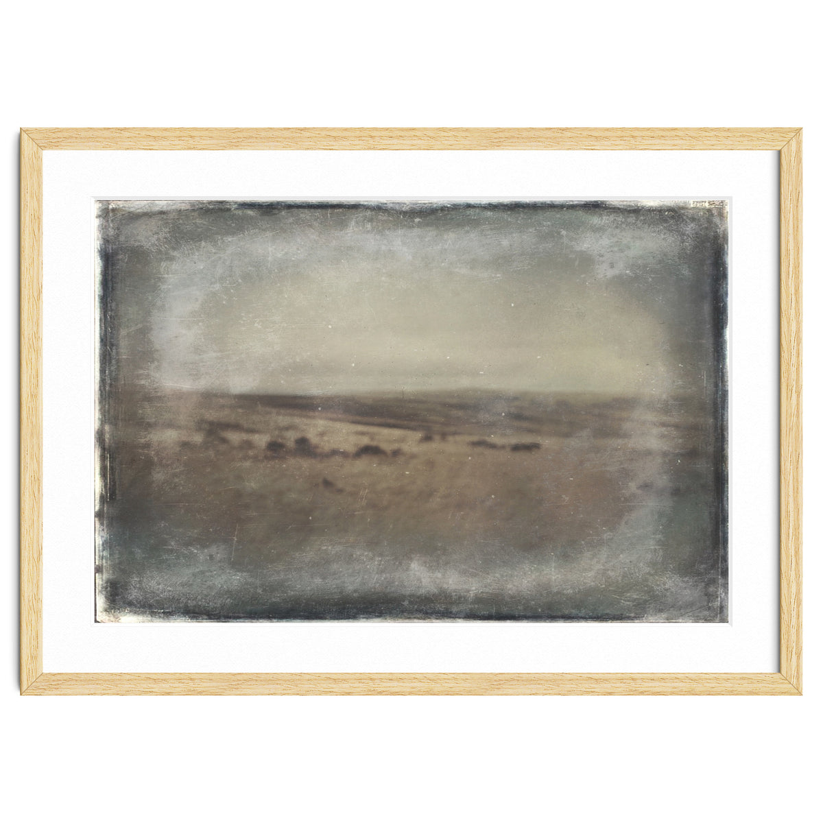 Bleak winter landscape of Saddleworth Moor