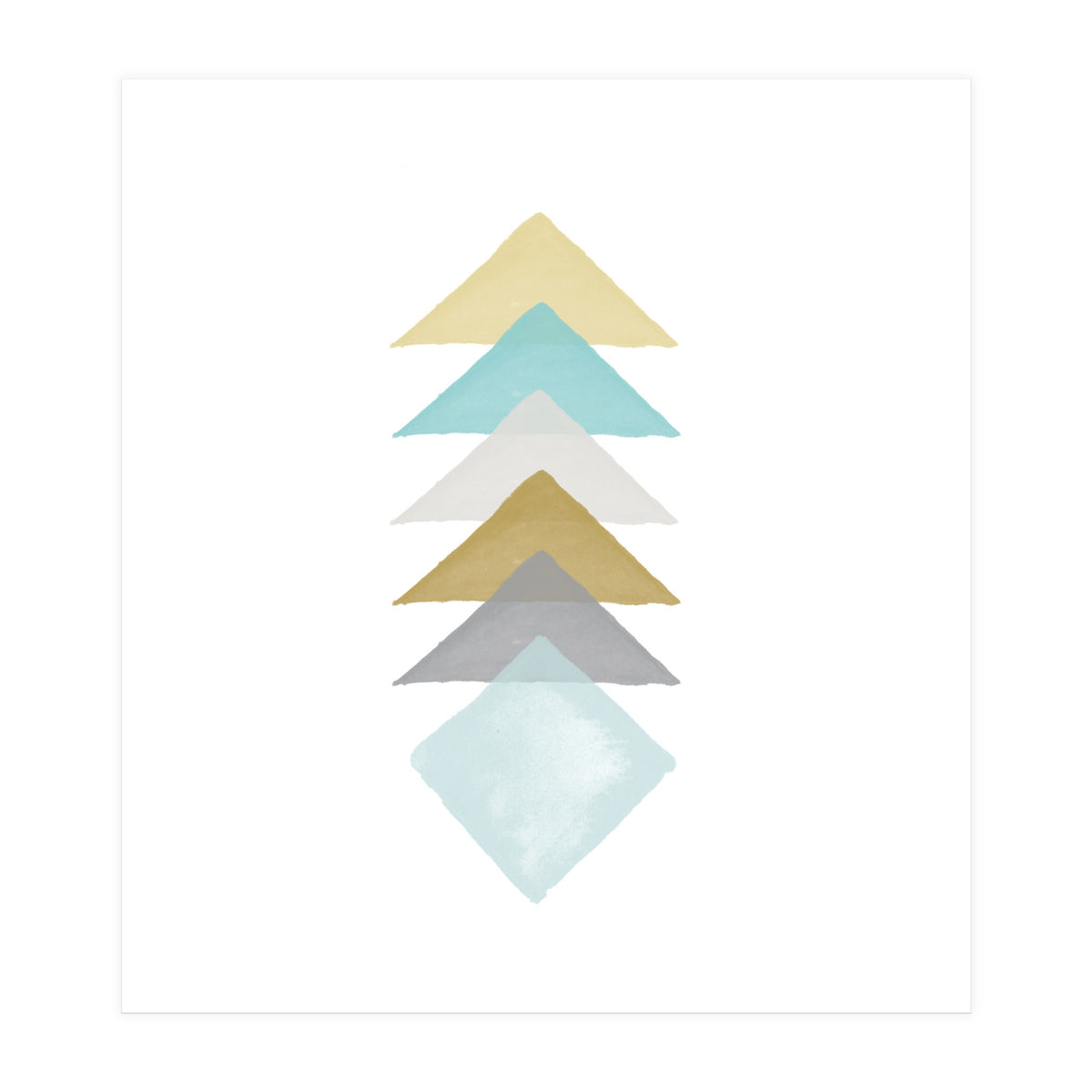 Watercolor Triangles (Print Only)