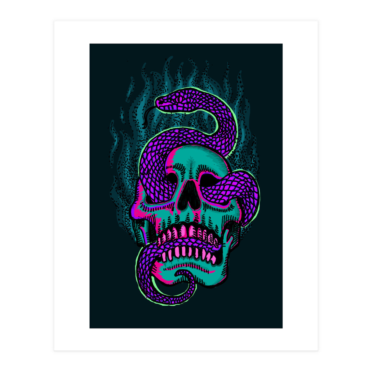 Skull & Snake (Print Only)