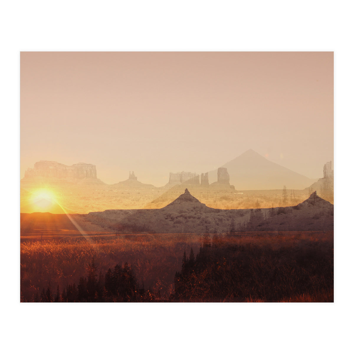 Western America Landscape (Print Only)