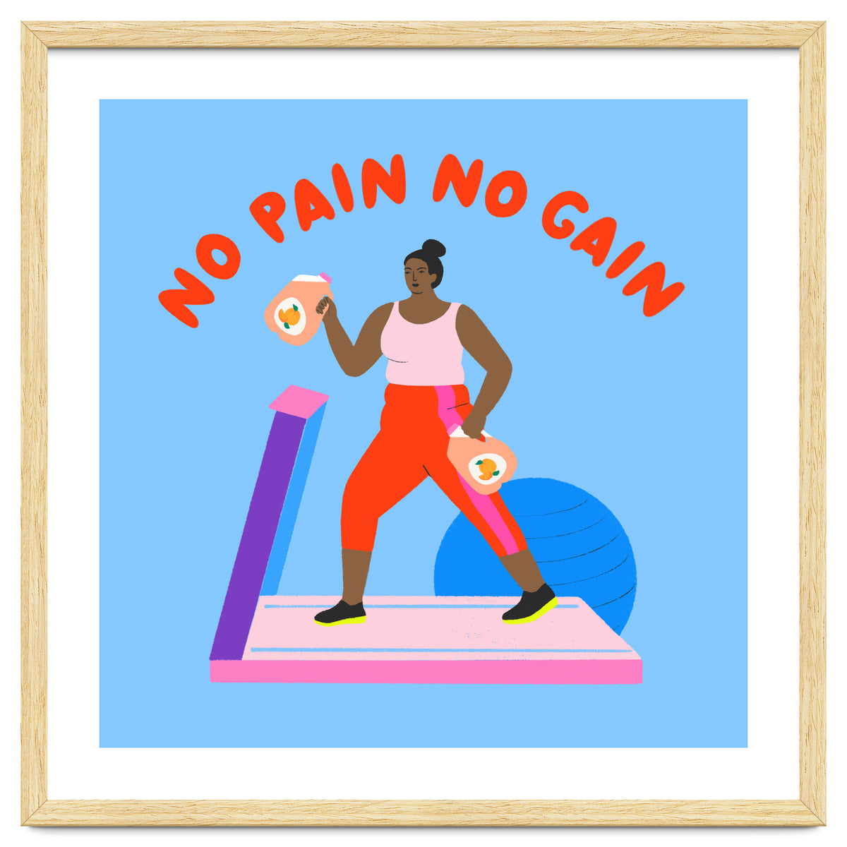 No Pain No Gain Square