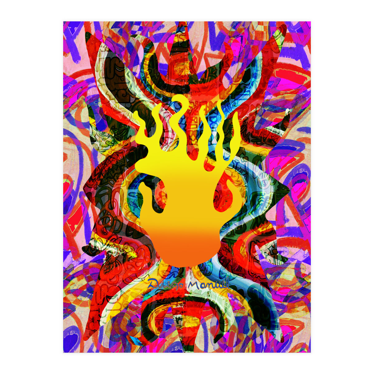 Fuego Y Graffiti 34 (Print Only)