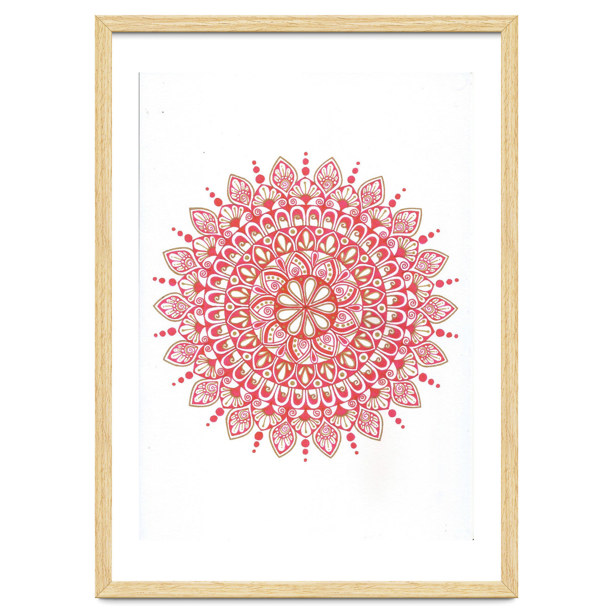 Red & Gold Mandala 2