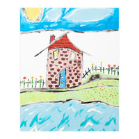 The Old Thatch By The Sea (Print Only)