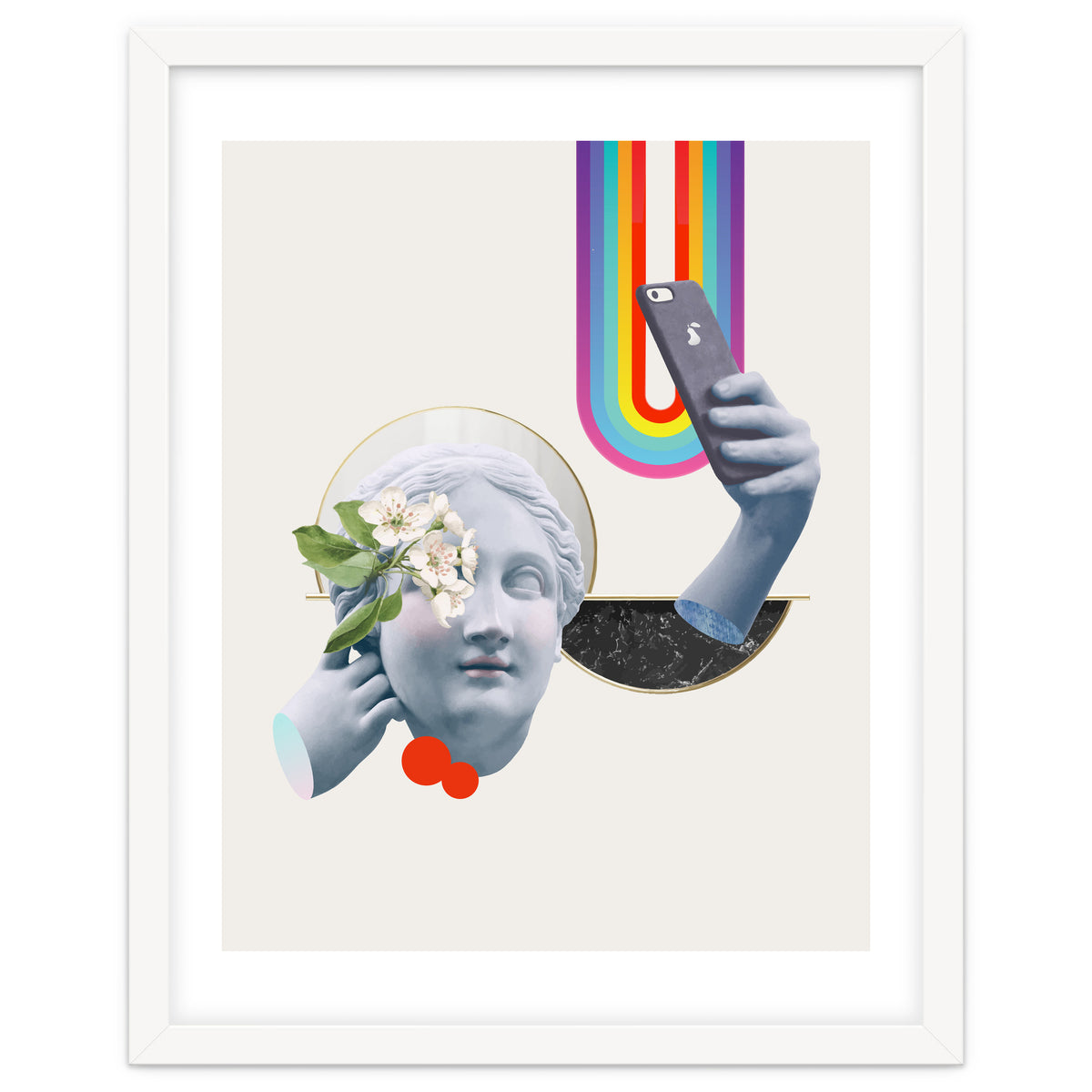 Greek Goddess Rainbow Selfie By Pear