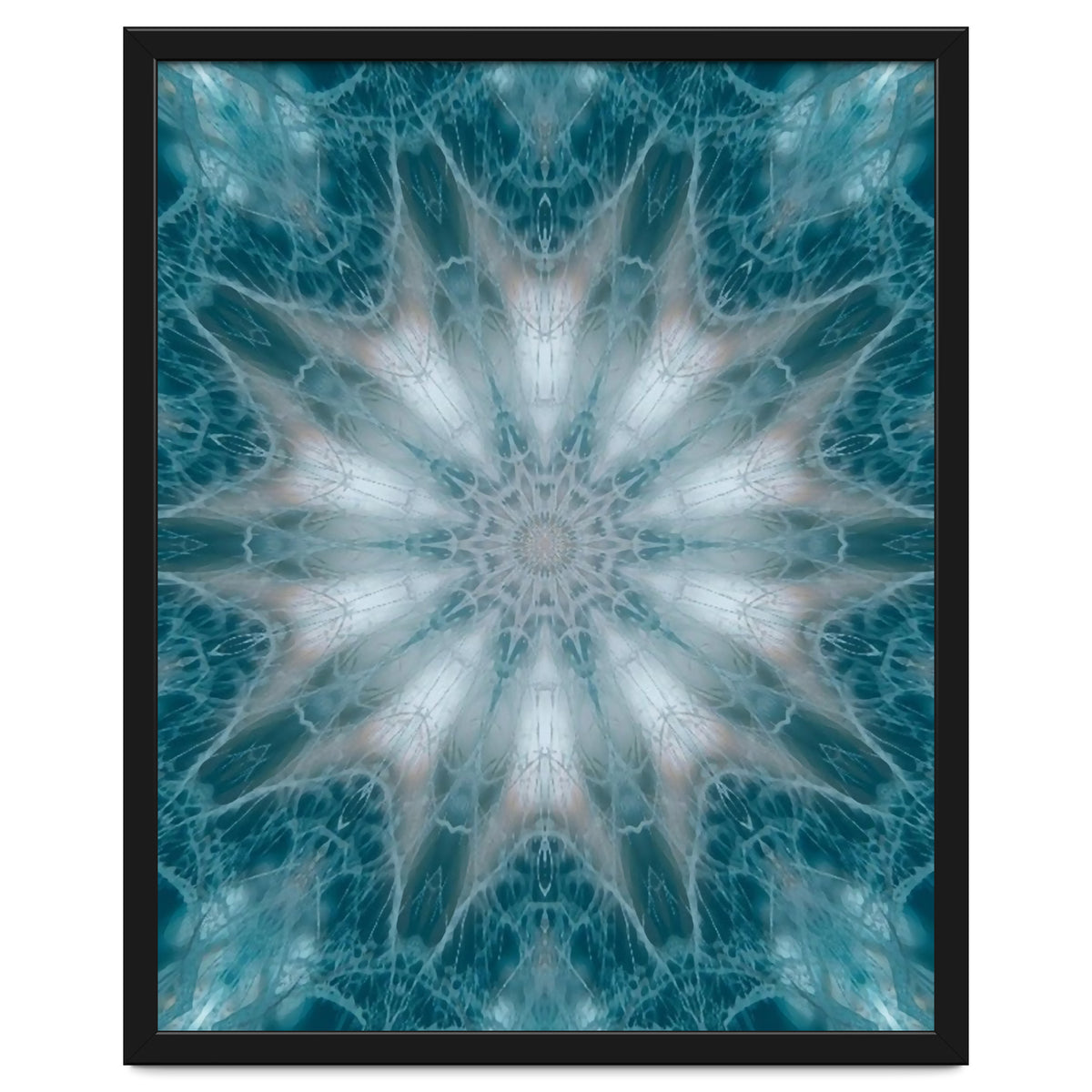 Mandala - Green, White, Rose