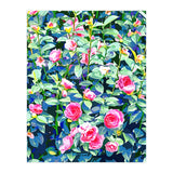 Winter Rose | Botanical Floral Garden | Boho Vintage Plants Meadow Roses Painting (Print Only) thumbnail