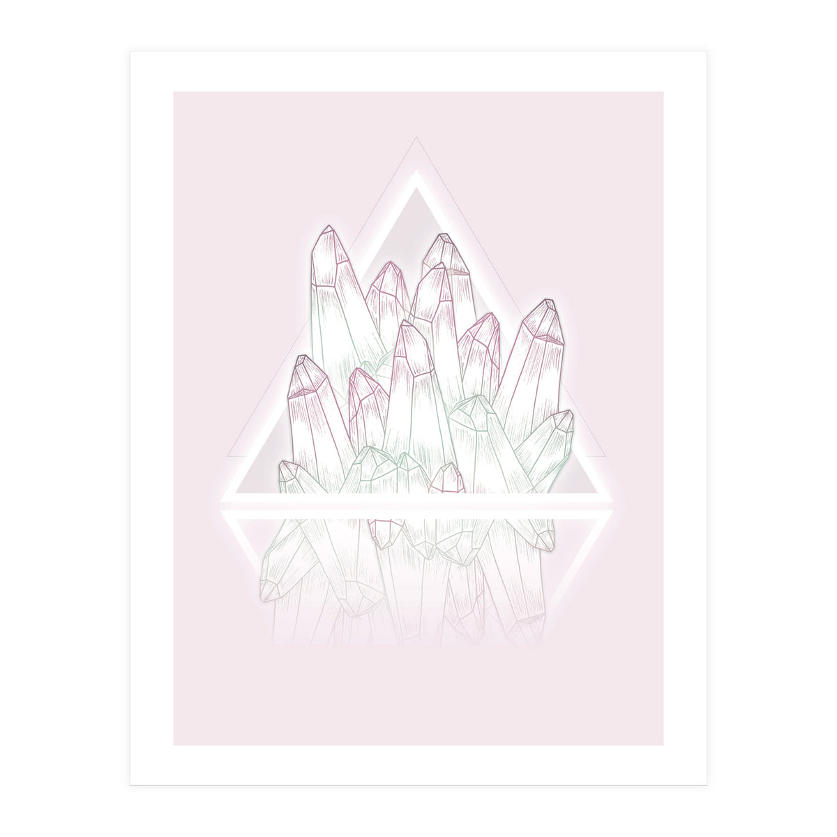 Crystals Pink (Print Only)