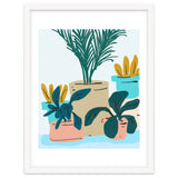 Little House Plants | Pastel Botanical Nature Plant Pots | Bohemian Cute Chic Palm Modern thumbnail