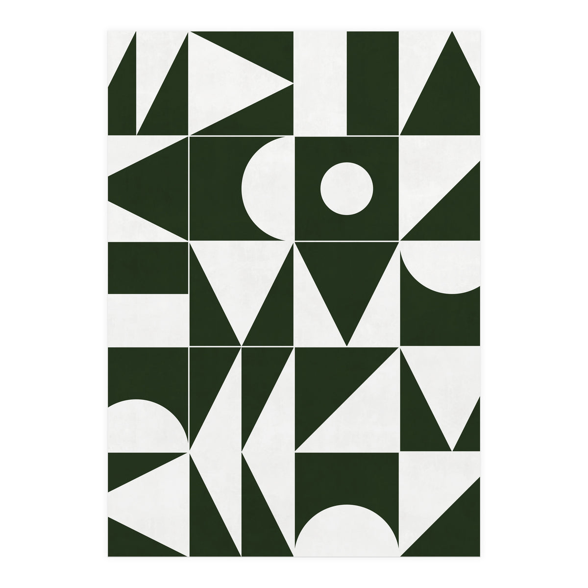 My Favorite Geometric Patterns No.15 - Deep Green (Print Only)
