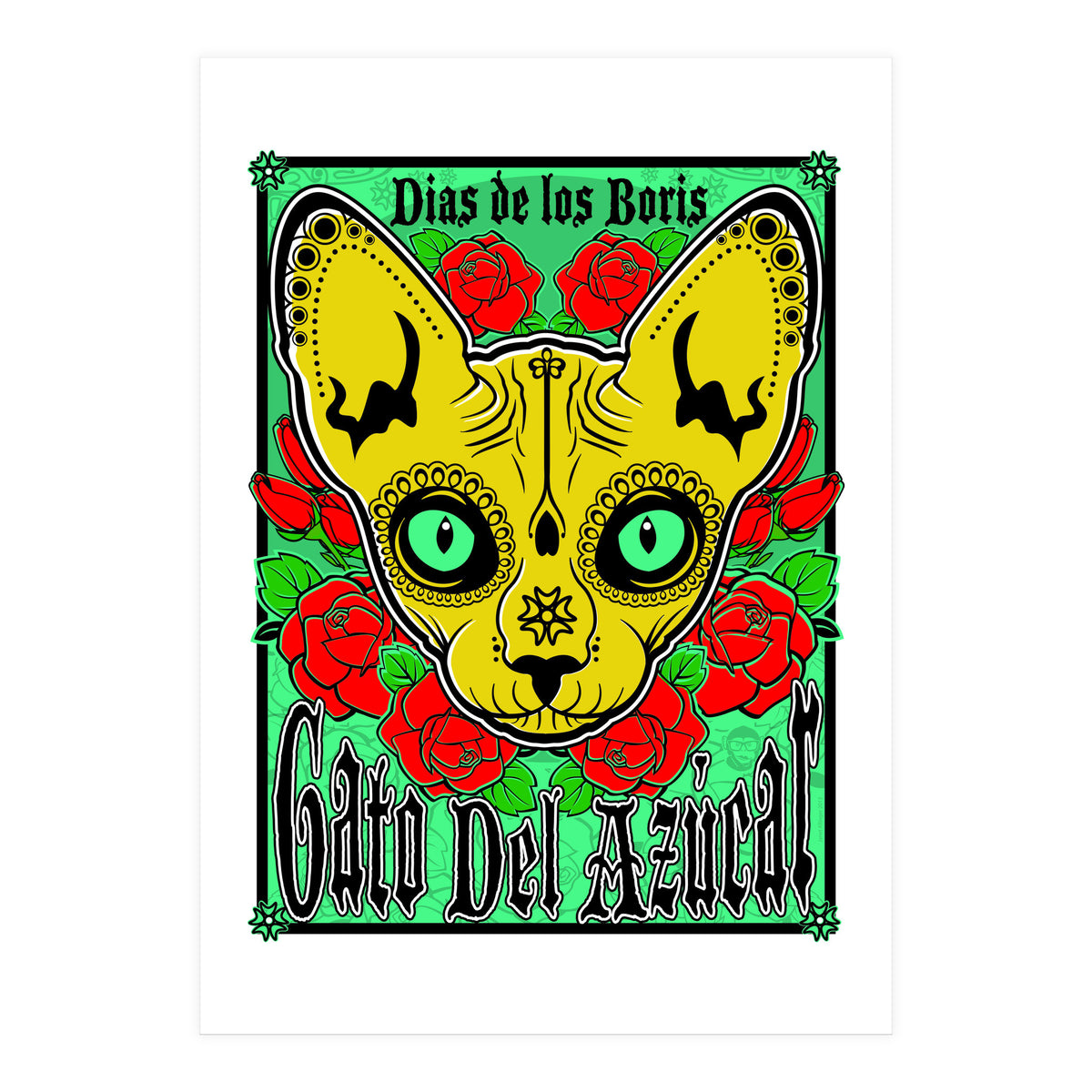 Boris Sugar Skull (Print Only)